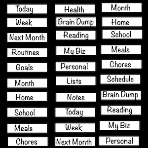 Planner Labels