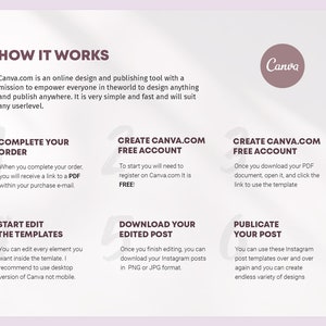 Pink Instagram Carousel Post Canva Templates: Beauty & Fashion (Digital Download) image 8