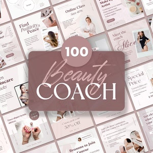 Beauty Esthetician Coach Instagram Pink Post Templates. Canva Insta Branding. Aesthetic Make up, Skincare, Lashes, Brows Engagement IG Feed.