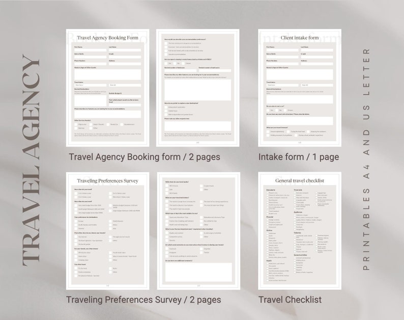 7in1 Travel Neutral Template Bundle. Travel Agent Social Media ...