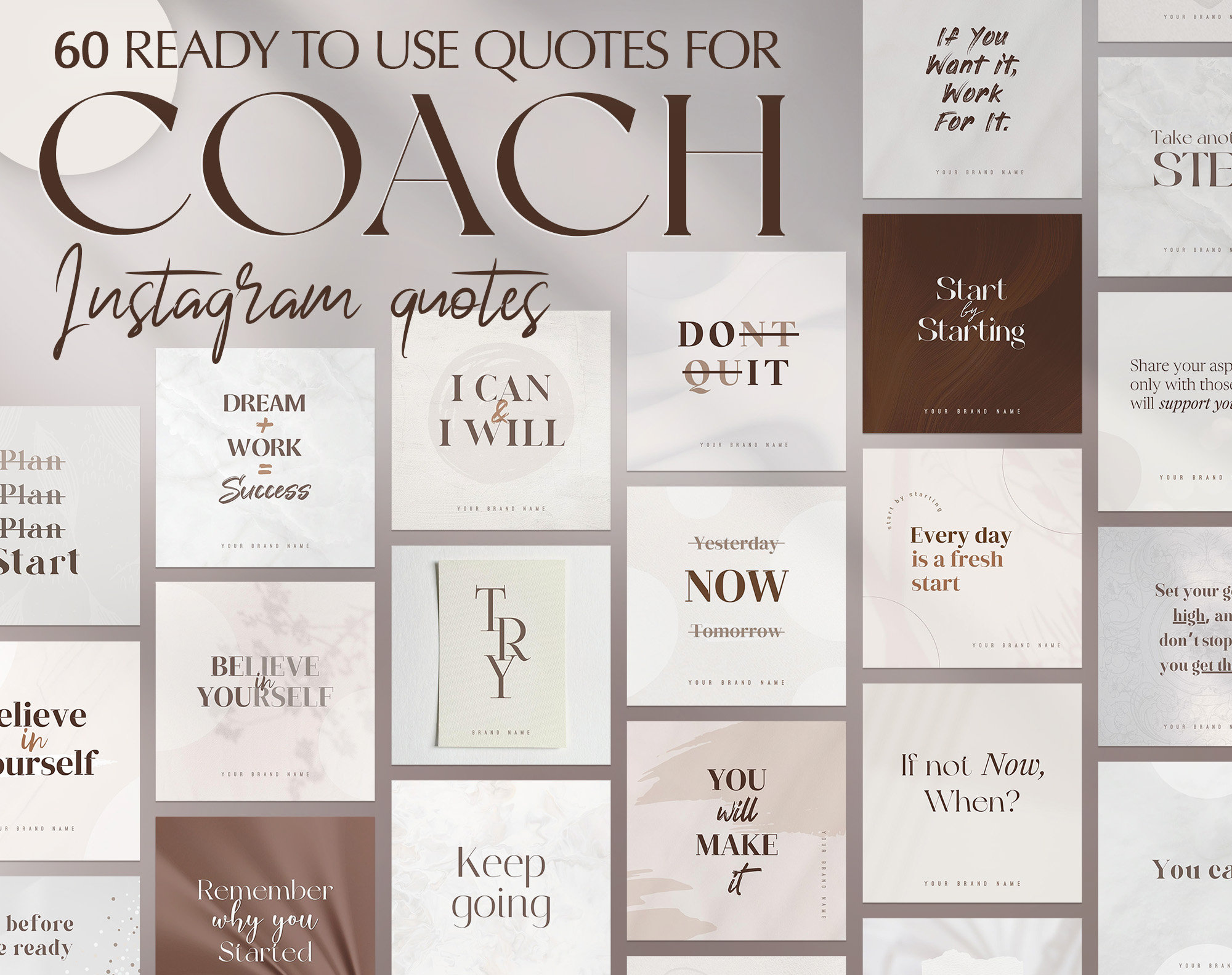 Life Coach Inspirational Quotes Instagram Post Templates. - Etsy New Zealand