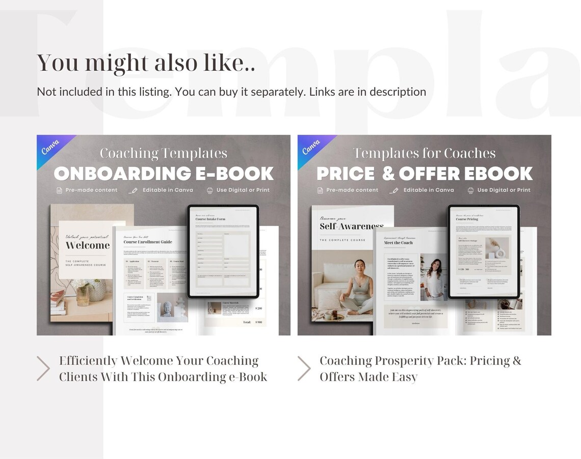 Life Coaching Workbook Template Bundle. Self-care Printable - Etsy