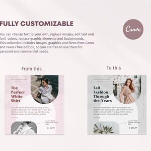 Pink Instagram Carousel Post Canva Templates: Beauty & Fashion (Digital Download) image 7