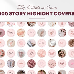 3in1 Pink Instagram Post & Story Template Bundle Editable in Canva ...