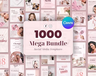 Dusty Pink Social Media Templates: 1000+ Canva Designs