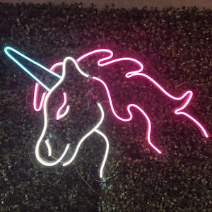 Unicorn Neon Led Sign / Unicorn Verjaardagscadeau / unicorn led lamp / kinderkamer decor / kinderkamer decor / neon led muurkunst / neon bord thuis