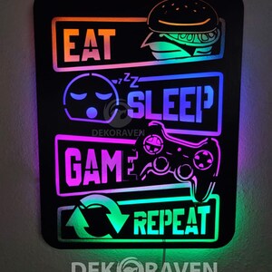 Gamer Led sign | gamer room wall art | kids room sign | gamer room wall decor | gamer logo led sign | gamer wall lighting art gamer arte