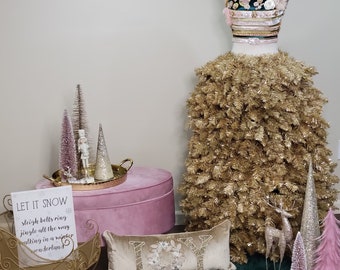 Custom Designed Dress Form Christmas Tree/Holiday Mannequin Tree/Home Décor