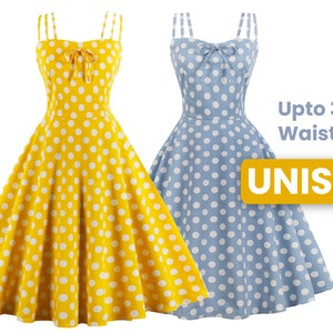 1950s Retro Rockabilly Dress With Polka Dots