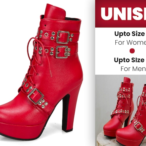 Plus Size Shoes for Men Women Extra Large Ankle Length Boots Etsy