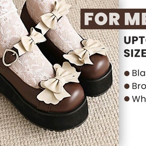 60s Mary Jane Platform Shoes For Men, Femboy Crossdresser Sissy Shoes, DDLG Little ABDL Pumps, Square Toed Mary Jane Heels Size 11 12 13 14