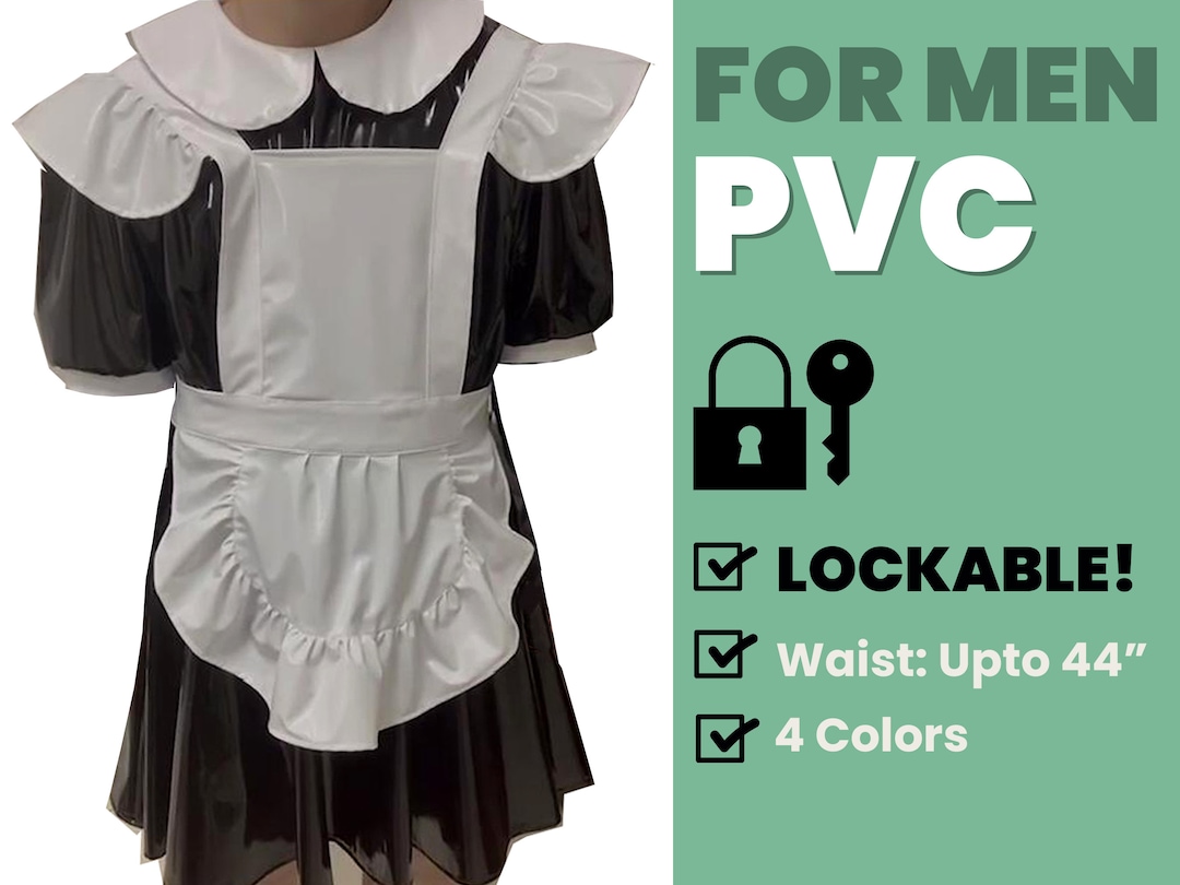 Lockable Clothing Femboy Sissy Maid Dress for Men in pic picture