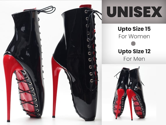 Red Platform High Heels| Custom-made Wide Heels for Men & Women