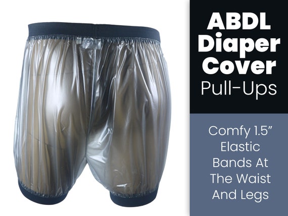 ABDL Training Pants, ABDL Pullups, Plastic PVC Diaper Cover Shorts