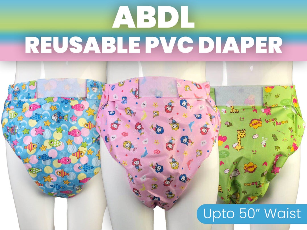 Reusable ABDL Diaper, Abdl Clothing, Adult Baby Sleeper, Leakproof PVC
