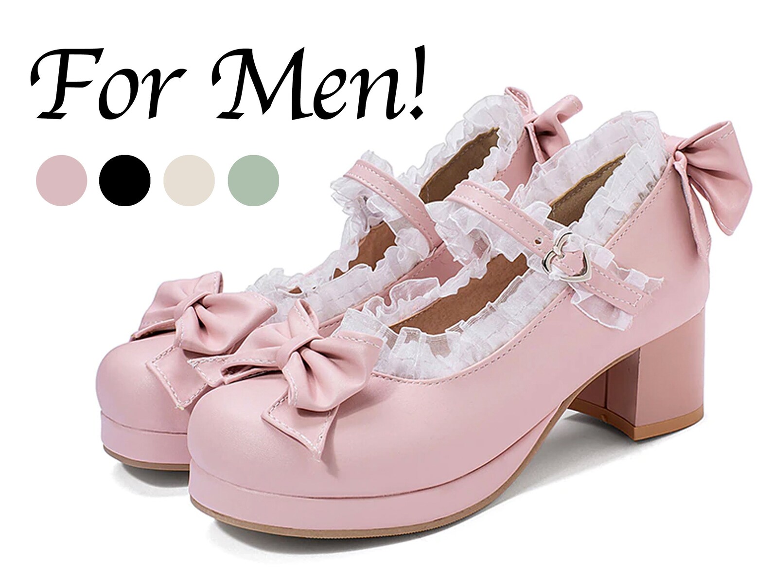 Femboy Crossdresser Sissy Shoes High Heel Mary Jane Style Etsy