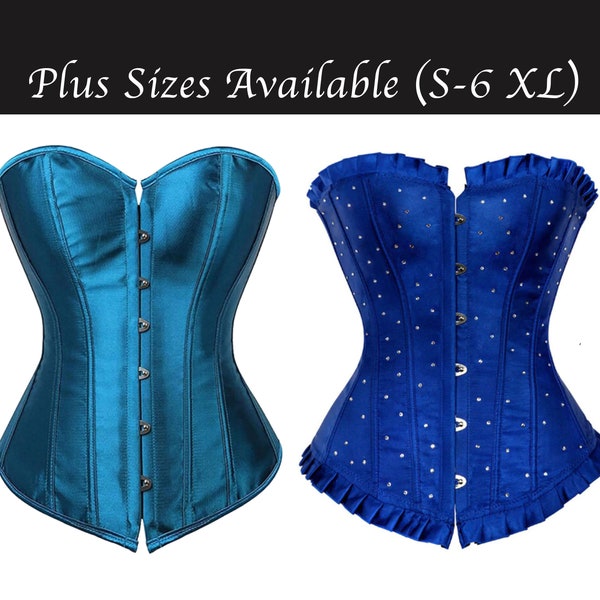 Blue Corset Etsy