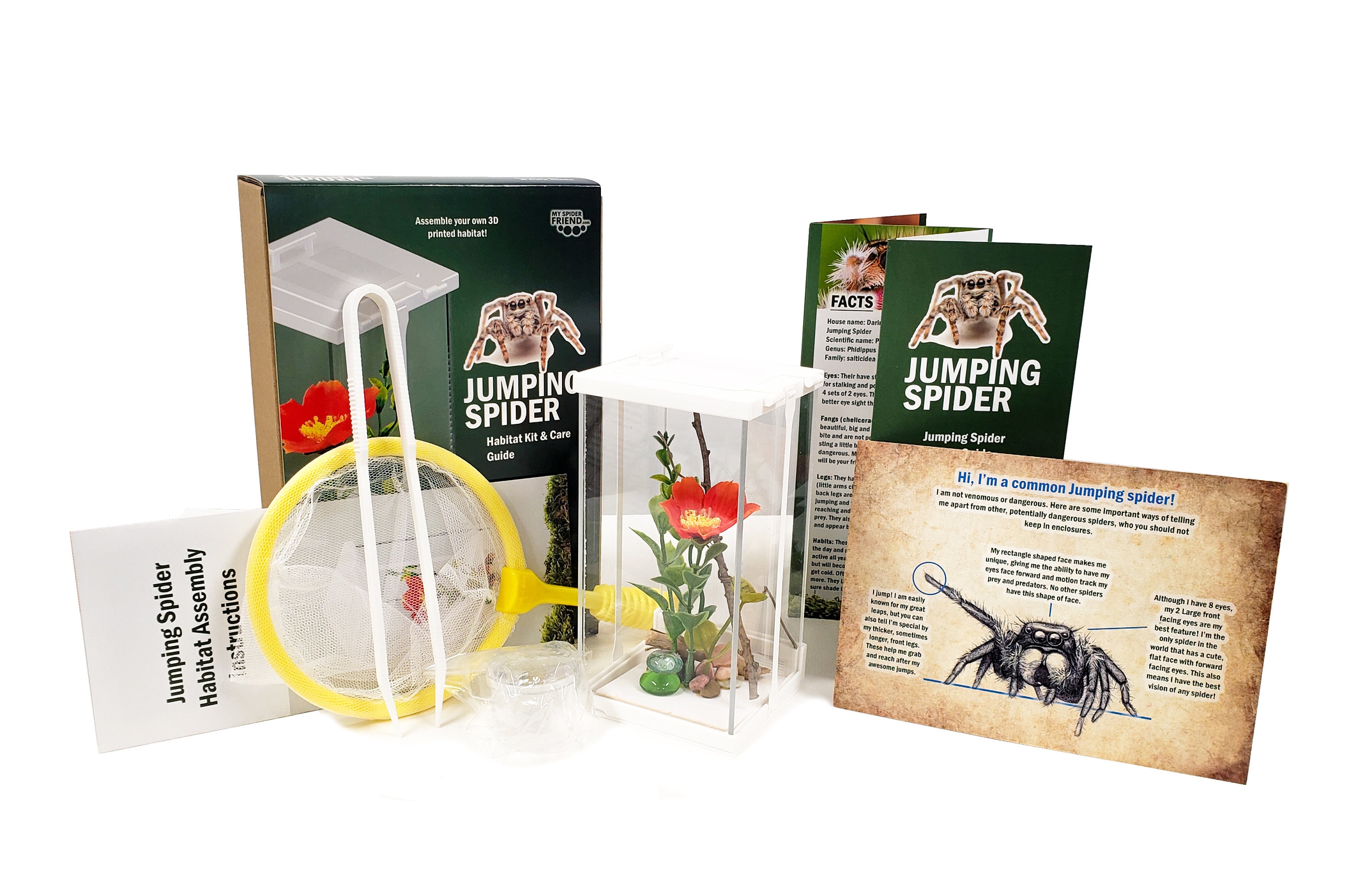 FULL KIT Jumping Spider Habitat and Care Kit 3D Printed Etsy UK