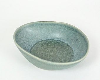 Handmade Ceramic Storm Glaze Dinosaur Egg Pasta Bowl