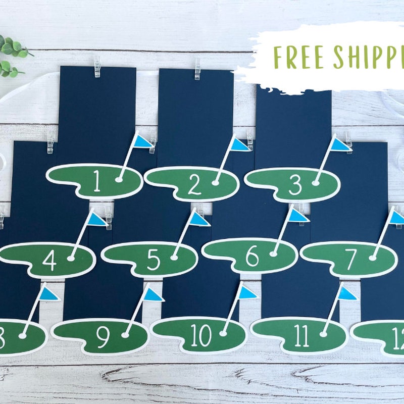 Golf Birthday Monthly Photo Banner | Hole in ONE Birthday Banner | 12 Month Photo Banner | Mastered First Year