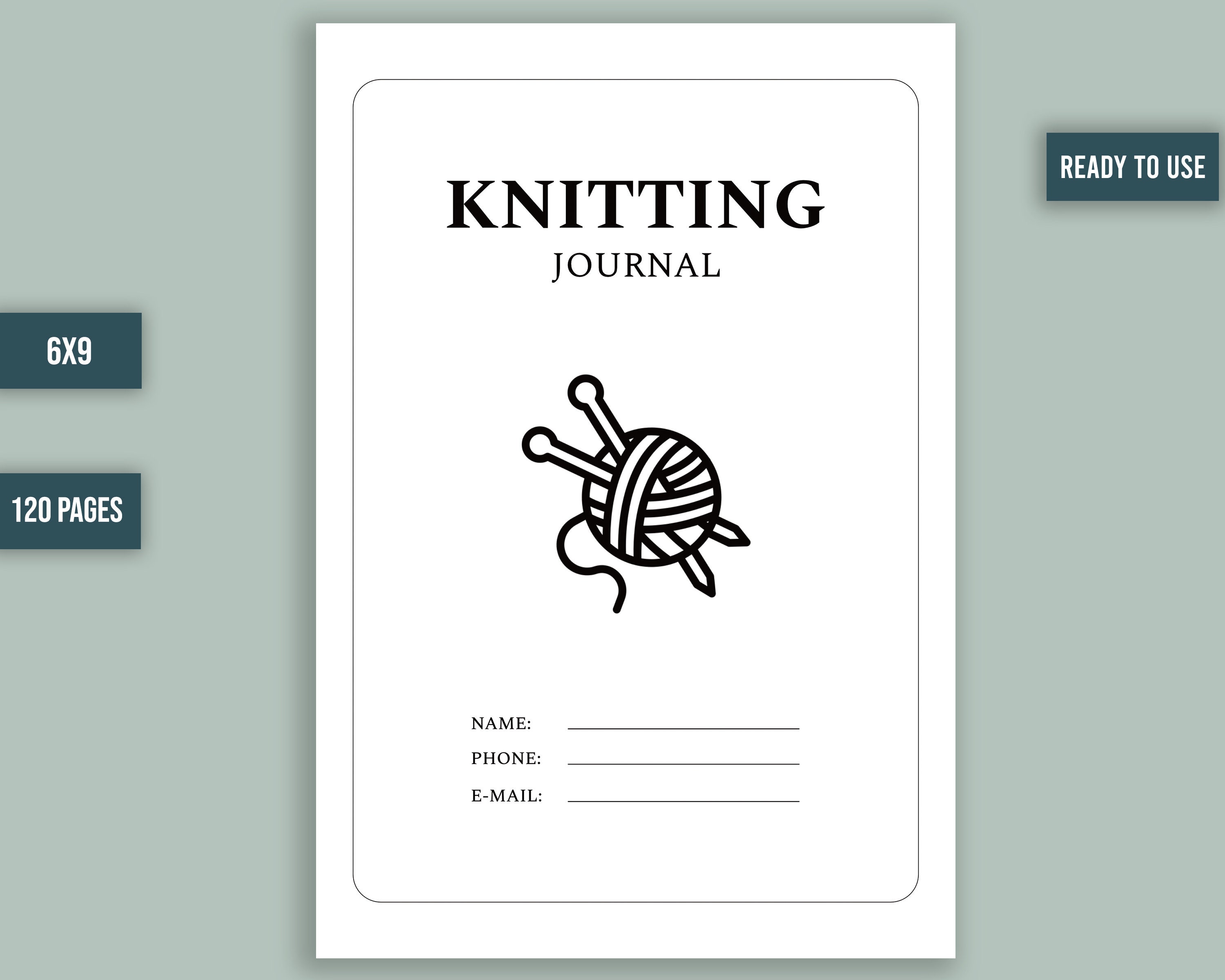 Knitting Journal KDP Interior Vector