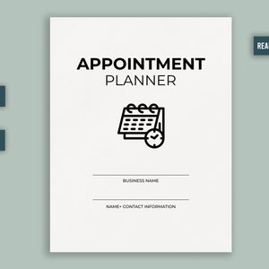 Appointment Planner Printable Template Ready to Upload PDF Commercial ...