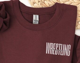 Wrestling Mom Sweatshirt, Wrestler Mom Sweatshirt,  Sweatshirt for Wrestling Mom, Wrestling Mom Shirt, Gift for Mom Wrestler, Wrestling Mom