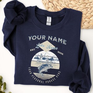 Custom Fishing Hoodie, Vintage Printed Hooded Sweatshirt, Personalized Sweatshirt for Dad/ Boyfriend Fisherman, Custom Bait & Tackle shirt