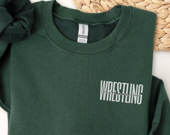 Wrestling Mom Sweatshirt, Wrestler Mom Sweatshirt,  Sweatshirt for Wrestling Mom, Wrestling Mom Shirt, Gift for Mom Wrestler, Wrestling Mom