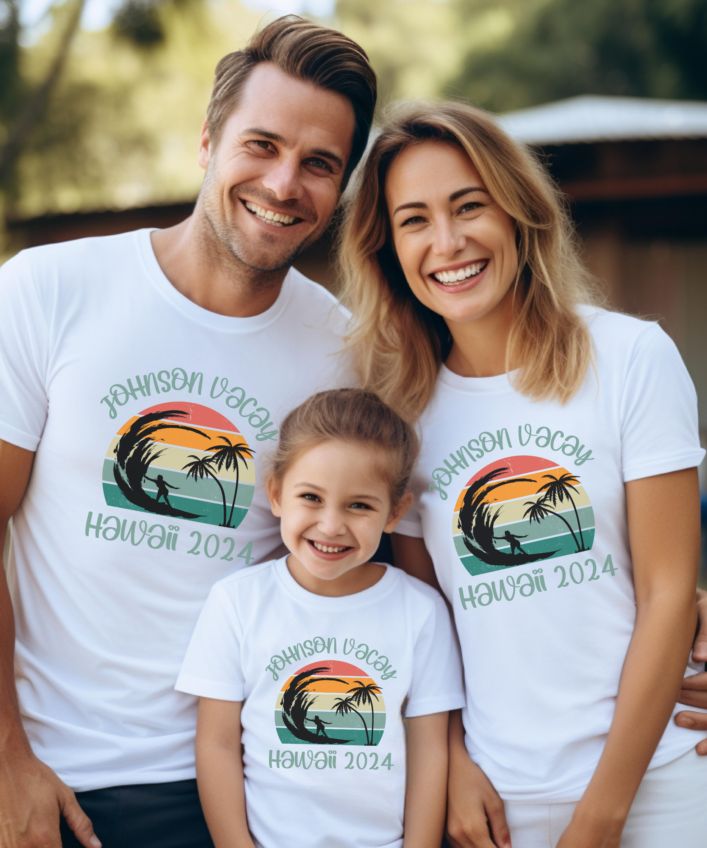 Personalized Family Beach Vacation Shirts, Hawaii 2024 Vacation Shirt ...