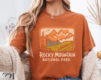 Comfort Colors Rocky Mountains Tee, Protect our National Parks Shirt, Hiking Tee