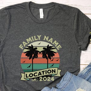 Custom Family Vacation Shirts, Family Vacation T-Shirts, Personalized Family TShirt,  Family matching tee,  Family Beach Trip Shirt,