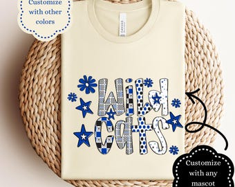 Custom Mascot Shirt, Custom School T-Shirt, Team Mascot Shirt, School Spirit Sweater, Teacher Team Shirt, Custom Game Day, Teacher Crew