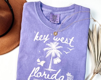 Personalized Comfort Colors Matching Family Vacation Tees, Beach Vacation Shirts, Florida Trip tshirt