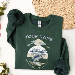 Custom Fishing Hoodie, Vintage Printed Hooded Sweatshirt, Personalized Sweatshirt for Dad/ Boyfriend Fisherman, Custom Bait & Tackle shirt