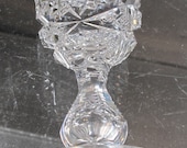 4 Signed Libbey liquor American Brilliant Period hand Cut Glass blown