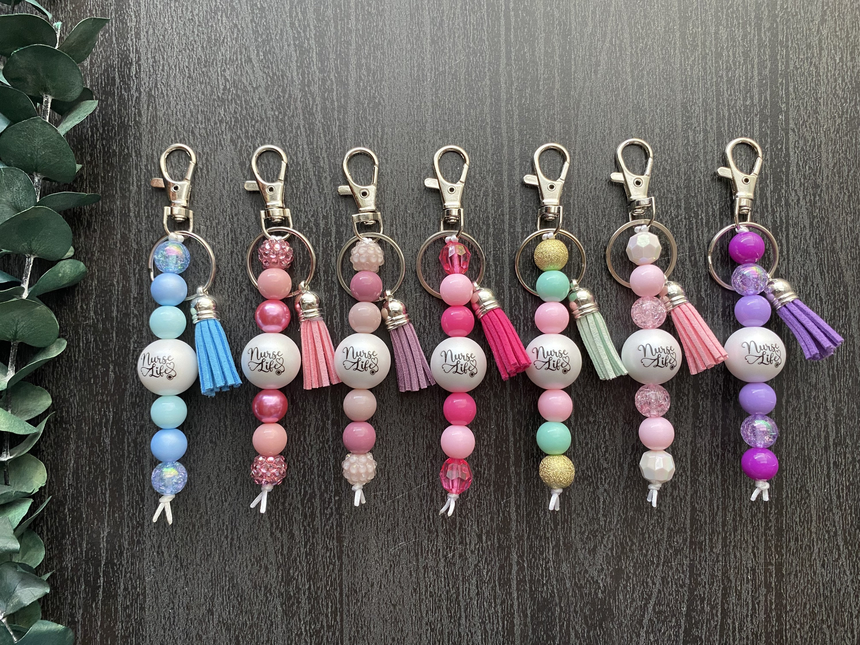 Nurse Beaded Keychain Nurse Beaded Keychain
