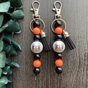 Halloween Keychain | I Love Halloween Keychain | Halloween | Keychain | Acrylic Keychain | Beaded Keychain | Halloween Accessory