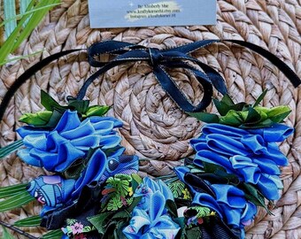 Ohana Means Family Ribbon Car Lei