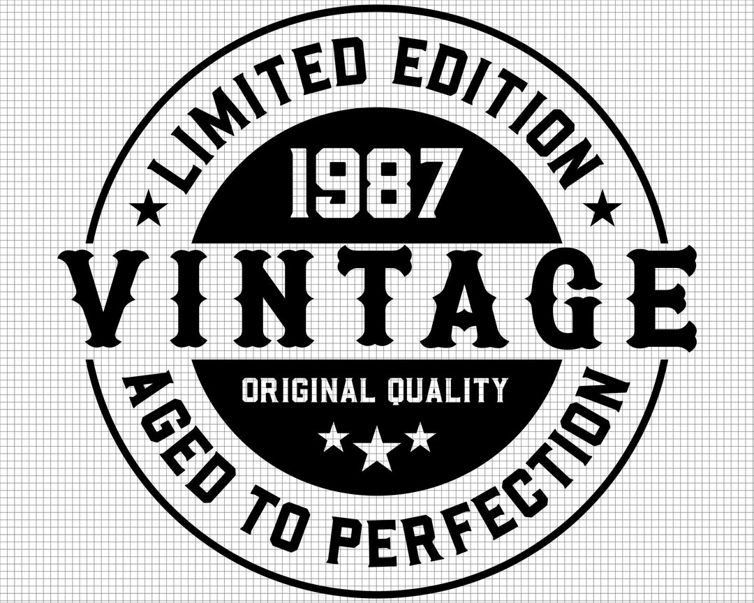 35th Birthday Svg, Printable, Aged to Perfection Svg, 35th Svg, Vintage ...