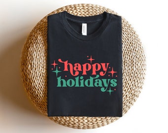 Happy Holidays Svg, Xmas Svg, Digital Downloads, Christmas Svg, Winter Svg, Christmas Shirt Svg, Merry Christmas Svg, Silhouette, Cricut