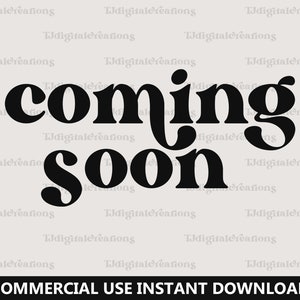 Coming Soon Svg, Pregnancy Announcement, Digital Downloads, New Baby Reveal Svg, Newborn Svg, Retro Font Svg, Baby Svg, Silhouette, Cricut