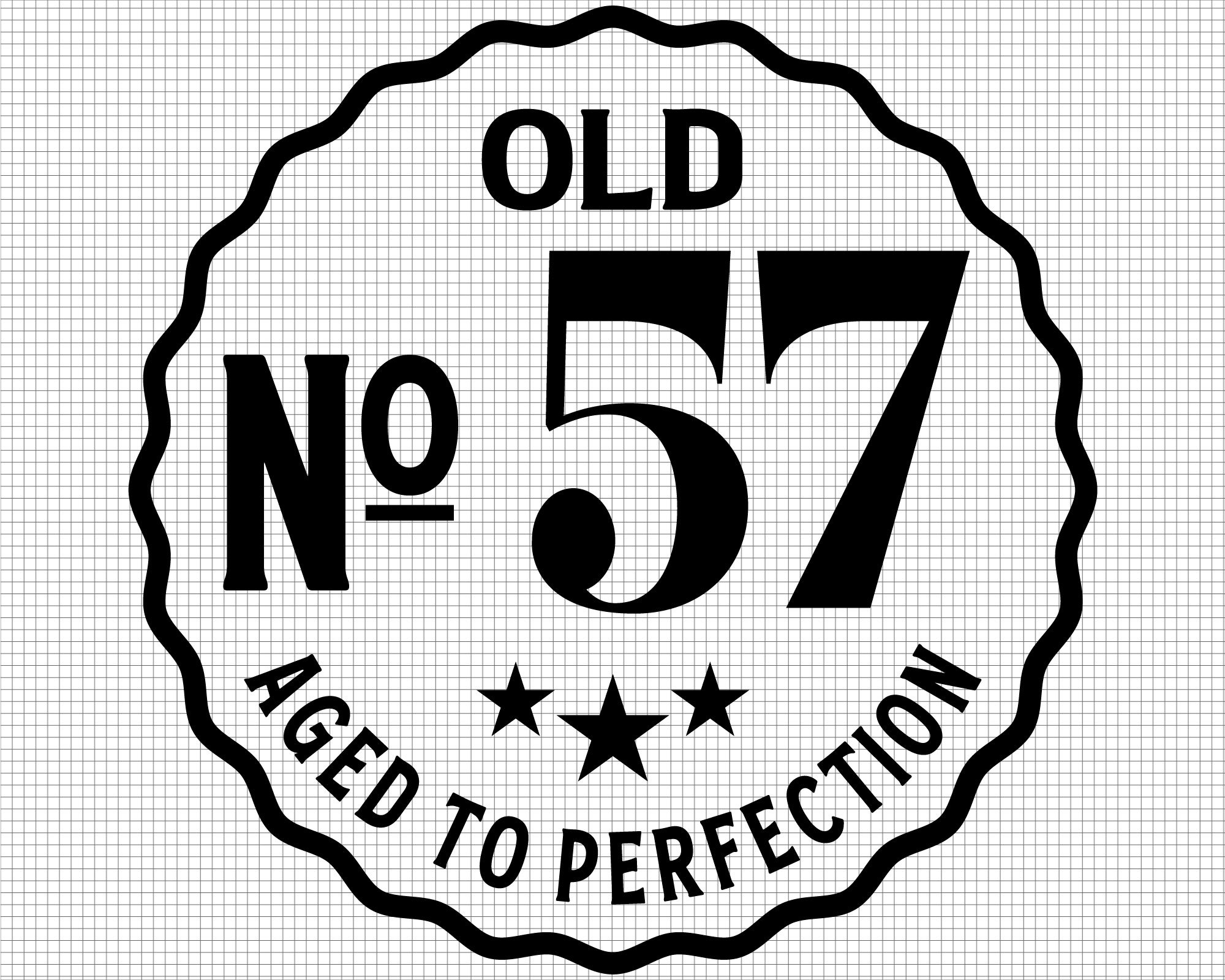 Old Number 57 Svg, Aged to Perfection Svg, Digital Download, 57th ...
