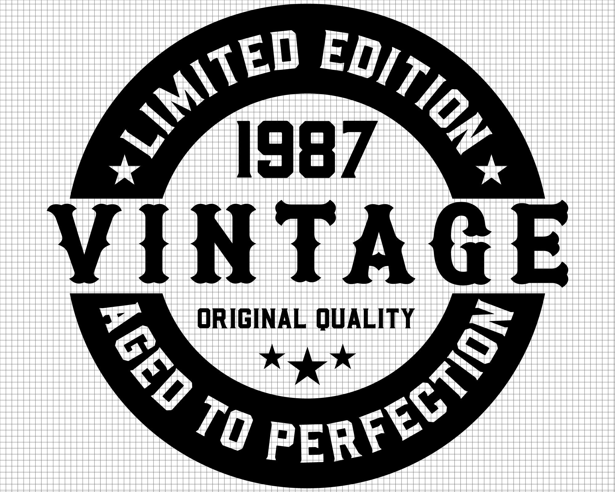 35th Birthday Svg, Printable, Aged to Perfection Svg, 35th Svg, Vintage ...