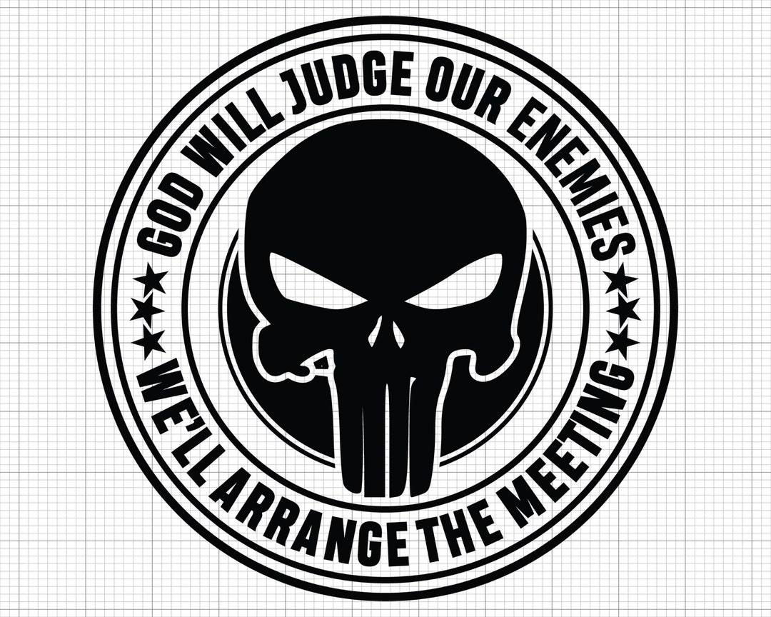 God Will Judge Our Enemies We'll Arrange the Meeting, Punisher Skull