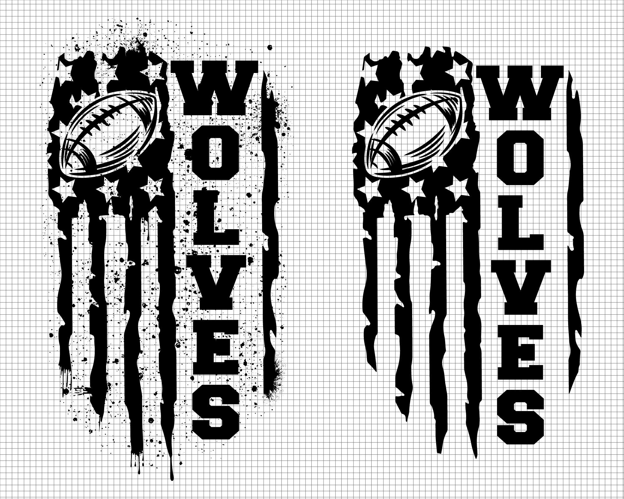 Wolves Football Svg Pattern Wolves Football Svg, Wolves Svg, Game Day Svg, Football SVG, USA Flag ...