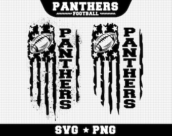 Panthers Football Svg, Panthers svg, Game Day Svg, Football SVG, USA Flag SVG, Cut file Printable Cricut Maker Silhouette
