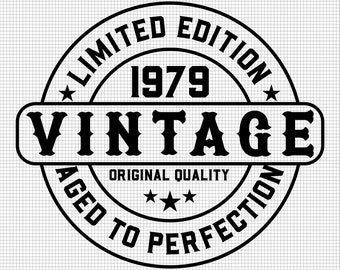 43rd Birthday Svg, Aged to perfection svg, Digital Download, Vintage 1979 Svg, 43 and Fabulous svg, 43rd svg, Printable, Svg Cut File