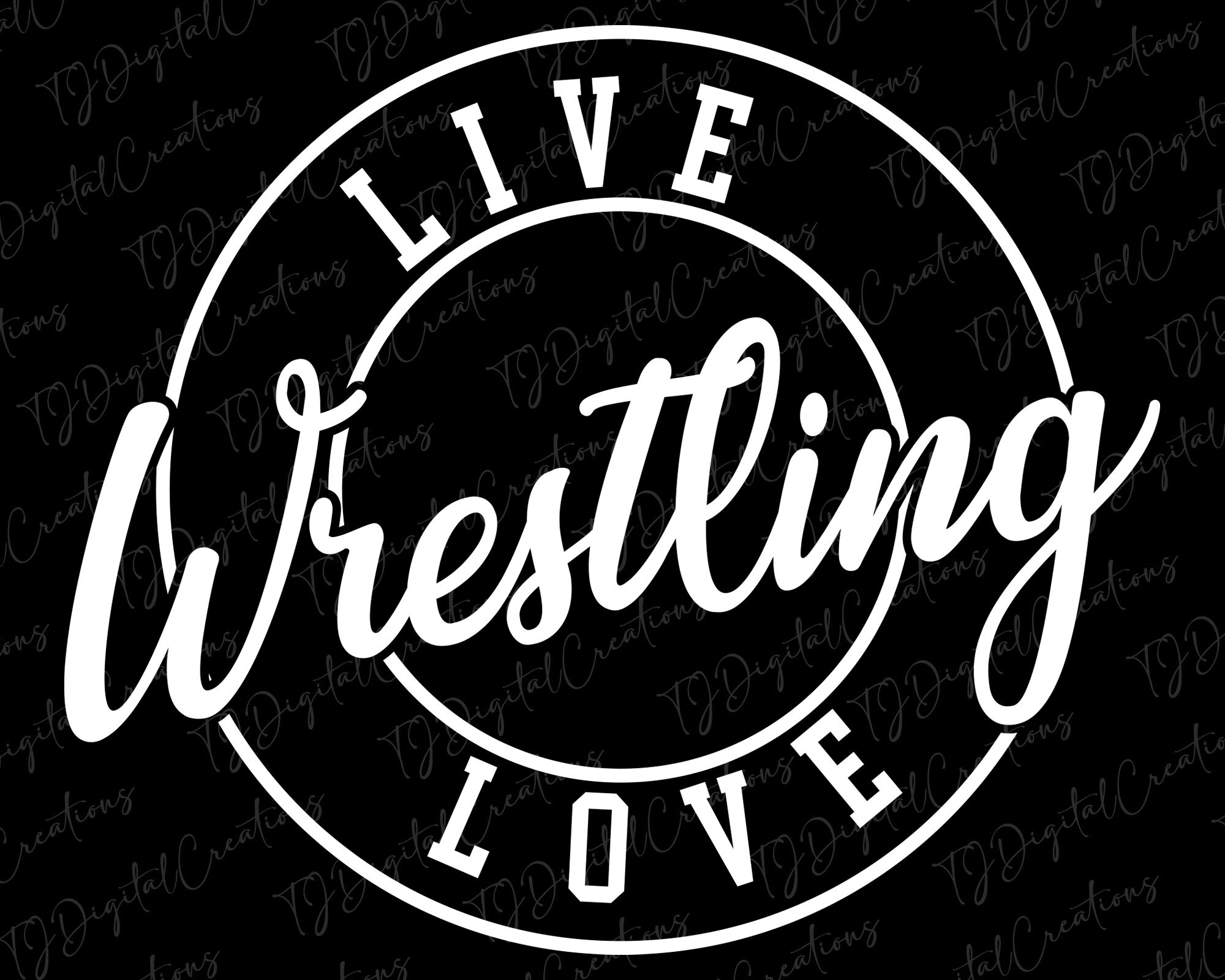 Live Love Wrestling Svg Wrestling Svg Wrestling Love Svg Etsy Canada