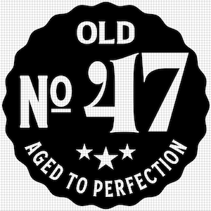 古い番号 47 SVG、完璧に熟成された SVG、デジタル ダウンロード、47 歳の誕生日 SVG、47 歳 SVG、古い番号 47 SVG、ヴィンテージ 1975 SVG、SVG カット ファイル